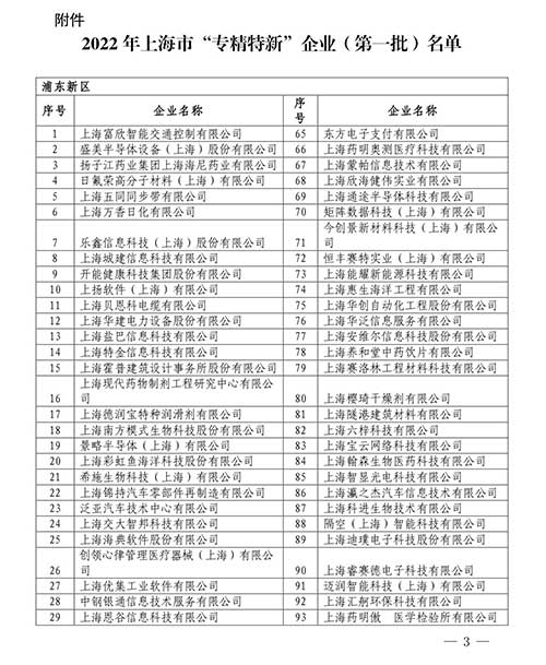 喜报！上海尊龙凯时-人生就是搏集团获评2022年度上海市“专精特新”中小企业(图2)